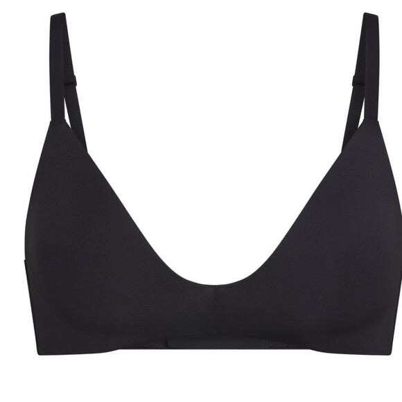 SKIMS Wireless Form T Shirt Demi Bra in Black Size 44dddd - Picture 2 of 5